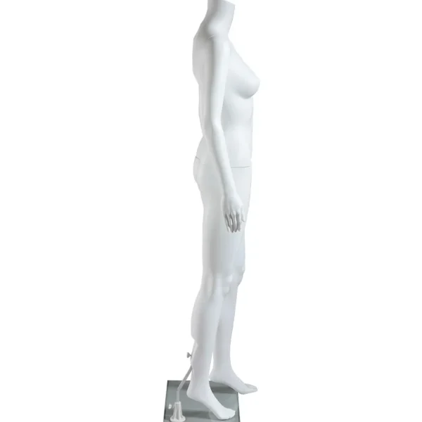 Schaufensterpuppen^DecoWoerner Umweltfreundliche Schaufensterpuppe Weiblich, Ohne Kopf 163 Cm, weiß