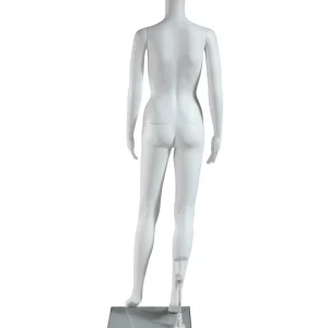 Schaufensterpuppen^DecoWoerner Umweltfreundliche Schaufensterpuppe Weiblich, Ohne Kopf 163 Cm, weiß
