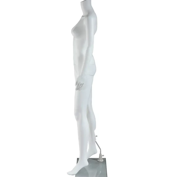 Schaufensterpuppen^DecoWoerner Umweltfreundliche Schaufensterpuppe Weiblich, Ohne Kopf 163 Cm, weiß