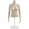 Schaufensterpuppen^DecoWoerner Umweltfreundlicher PE Damen-Torso, Hautfarbe Beige