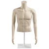 Schaufensterpuppen^DecoWoerner Umweltfreundlicher PE Herren-Torso, Hautfarben Beige