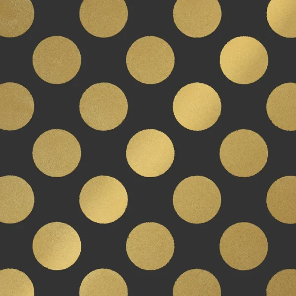 Geschenkpapier | Go Green - Nachhaltige Geschenkverpackung^DecoWoerner Umweltfreundliches Geschenkpapier-Rolle Mit enen Punkten 50 Cm X 50 M gold