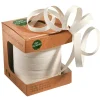 Geschenkband | Go Green - Nachhaltige Geschenkverpackung^DecoWoerner Umweltfreundliches Ringelband Aus Abbaubarem Material 10 Mm 100 M Creme weiß