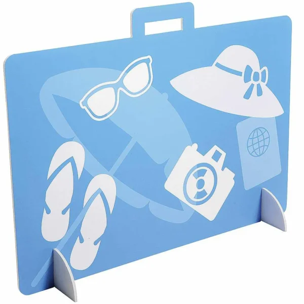 Sommerdeko^DecoWoerner Urlaubskoffer Deko Aufsteller 65 Cm mehrfarbig