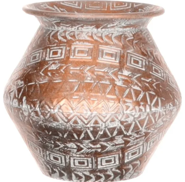 Pflanzengefäße & Dekorationshilfen^DecoWoerner Vase Kupfer Rund 22,8 Cm braun