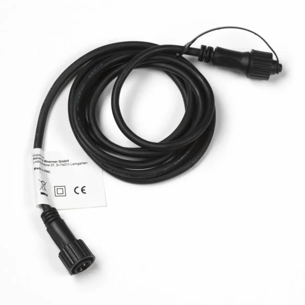 Weihnachtsbeleuchtung^DecoWoerner Verlängerung Für LED Profi System IP67, 2 M schwarz
