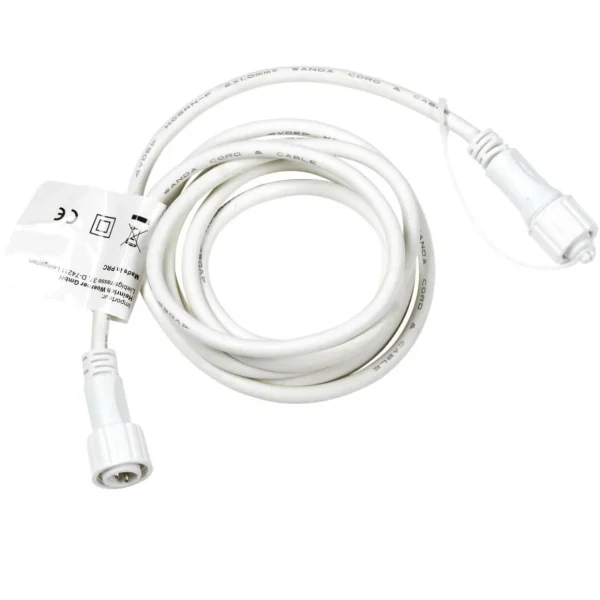 Weihnachtsbeleuchtung^DecoWoerner Verlängerung Für LED Profi System IP67, 2 M weiß