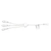 Weihnachtsbeleuchtung^DecoWoerner Verteiler-Kabel 3fach Für LED Profi System weiß