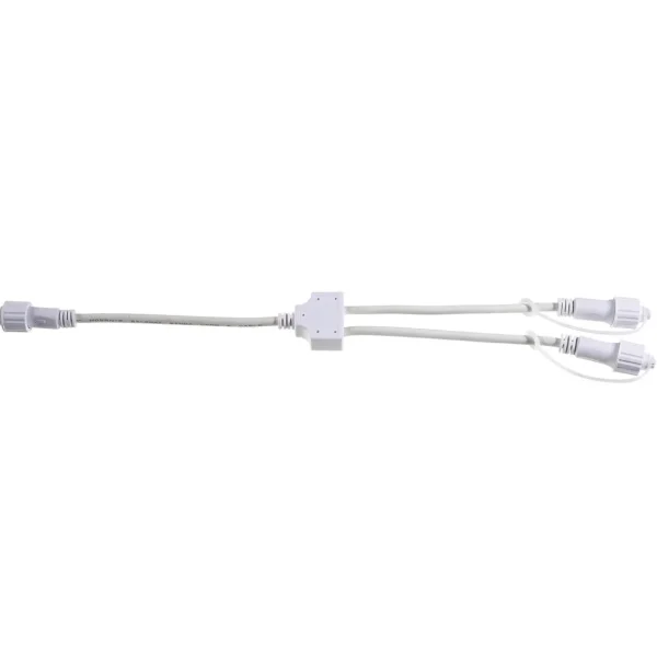 Weihnachtsbeleuchtung^DecoWoerner Verteiler-Kabel 2fach Für LED Profi System weiß