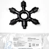 Weihnachtsbeleuchtung^DecoWoerner Verteiler-Ring 5fach Für LED Profi System schwarz