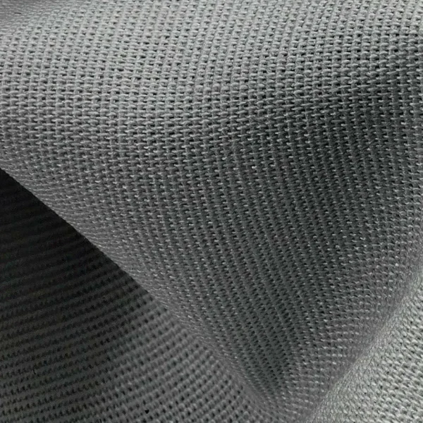 Stoffe^DecoWoerner Viskosestoff Rips Licht, 120 Cm Breit Grau