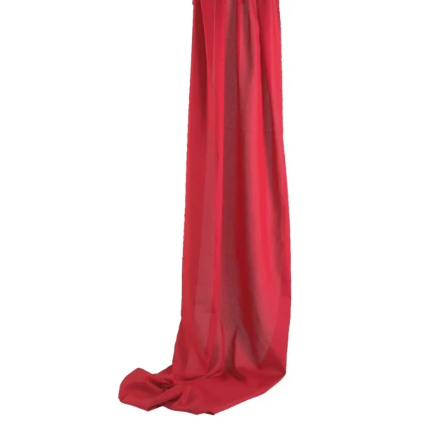 Stoffe^DecoWoerner Viskosestoff Rips , 120 Cm Breit rot