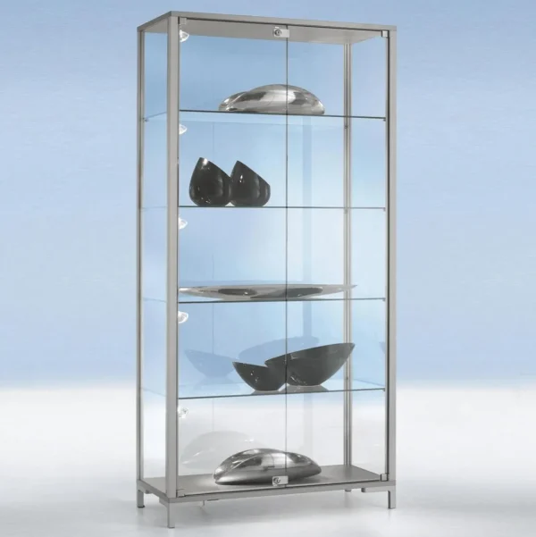 Warenpräsentation^DecoWoerner Vitrine M. Beleuchtung 186 X 100 X 40 Cm transparent