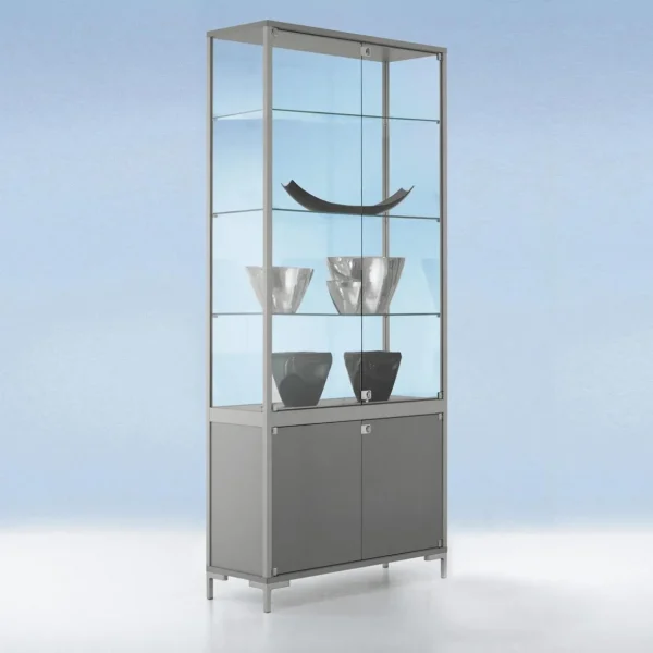 Warenpräsentation^DecoWoerner Vitrine M. Staufach 186 X 80 X 40 Cm transparent