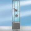 Warenpräsentation^DecoWoerner Vitrine Mit Staufach & Licht 186 X 40 Cm transparent