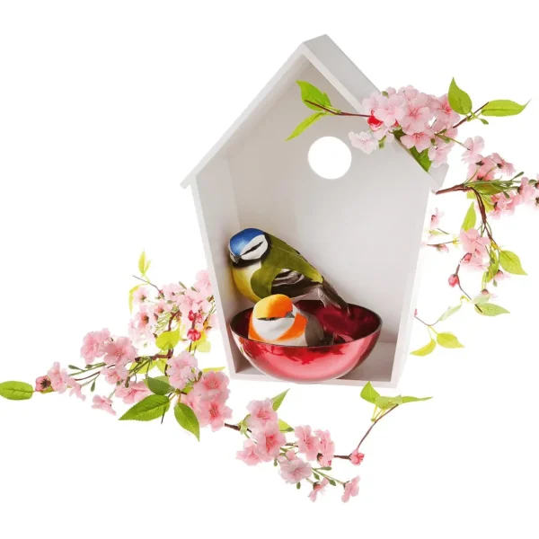 Frühlingsdeko^DecoWoerner Vogelhaus weiß