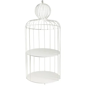 Frühlingsdeko^DecoWoerner Vogelkäfig-Regal 90 Cm Hoch weiß