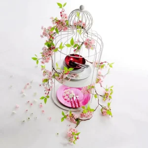Frühlingsdeko^DecoWoerner Vogelkäfig-Regal 90 Cm Hoch weiß