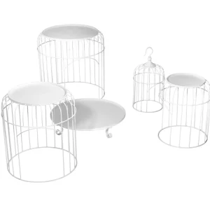 Frühlingsdeko^DecoWoerner Vogelkäfig-Regal, 185 Cm, weiß