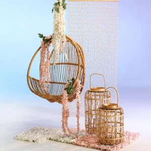 Sommerdeko^DecoWoerner Vorhang Papier 90 X 200 Cm (B X H) Beige
