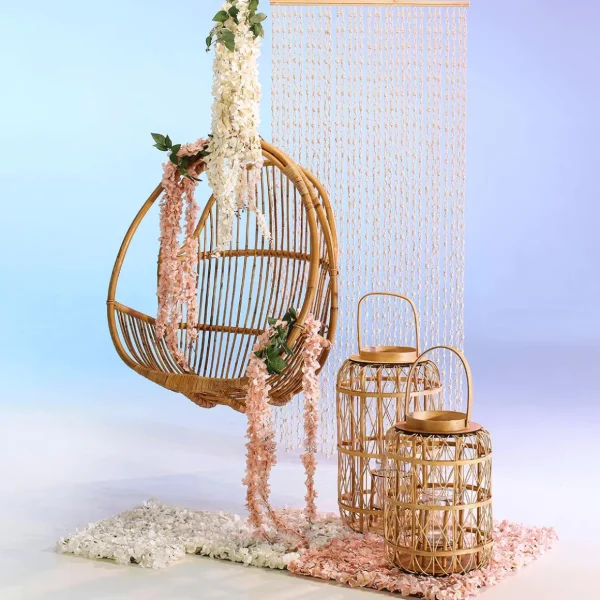 Sommerdeko^DecoWoerner Vorhang Papier 90 X 200 Cm (B X H) Beige