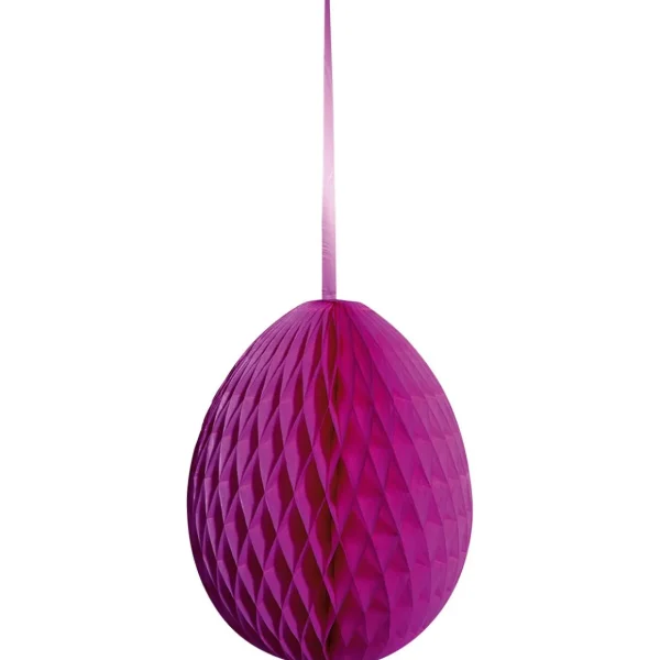 Osterdeko^DecoWoerner Wabenei Lila, 50 Cm orange