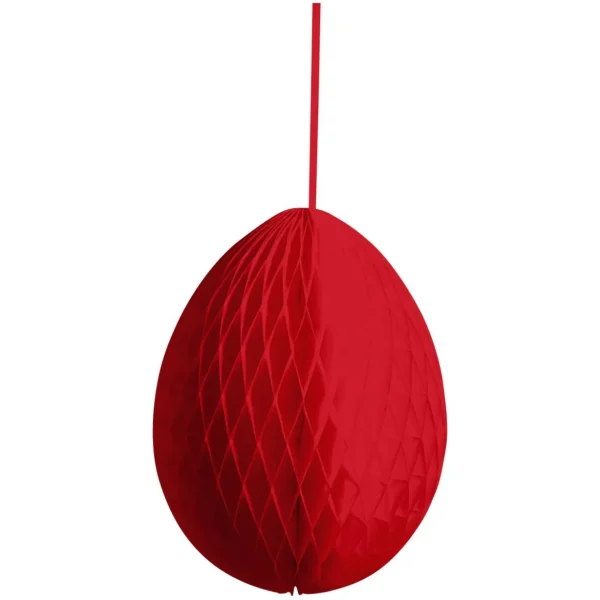 Osterdeko^DecoWoerner Wabenei Rot, 50cm