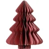 Weihnachtsfiguren^DecoWoerner Wabenpapier Deluxe Tannenbaum 40 Cm rot