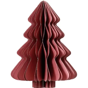 Weihnachtsfiguren^DecoWoerner Wabenpapier Deluxe Tannenbaum 40 Cm rot