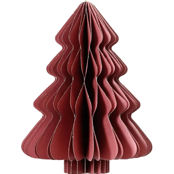Weihnachtsfiguren^DecoWoerner Wabenpapier Deluxe Tannenbaum 40 Cm rot