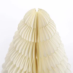 Weihnachtsfiguren^DecoWoerner Wabenpapier Deluxe Tannenset 3 Tlg. weiß