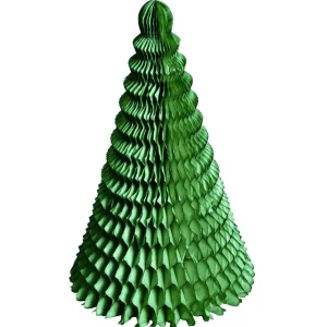 Weihnachtsfiguren^DecoWoerner Wabenpapier Tanne, 40 Cm grün
