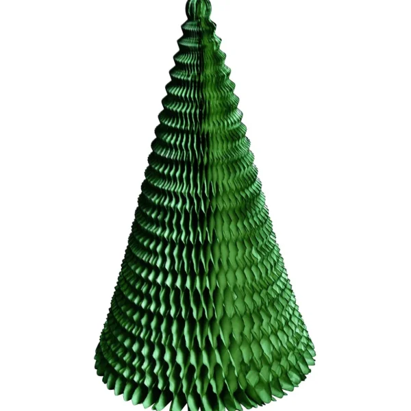 Weihnachtsfiguren^DecoWoerner Wabenpapier Tanne, 70 Cm grün