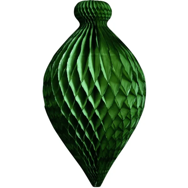 Themen-Deko^DecoWoerner Wabenpapier-Hänger Ornament, 80 Cm grün