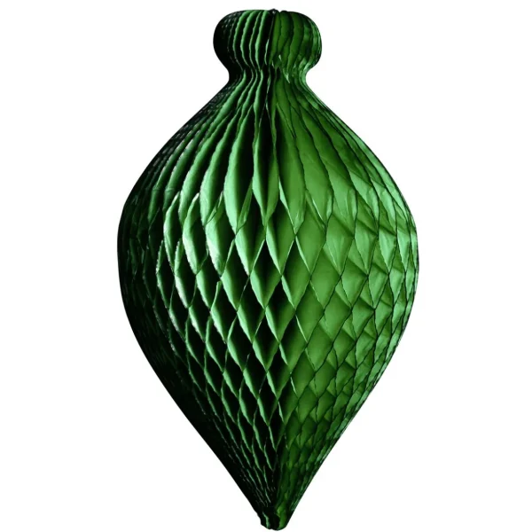 Themen-Deko^DecoWoerner Wabenpapier-Hänger Ornament, 60 Cm grün