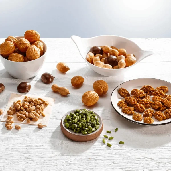 Obst & Früchte^DecoWoerner Walnuß-Kerne, Groß -Lebensmittel-Attrappe 100 G Beutel braun