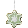 Weihnachtsfiguren^DecoWoerner Weihnachtsanhänger Lebkuchen Stern 14 Cm Ø 4 Stück grün