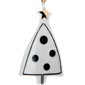 Weihnachtsfiguren^DecoWoerner WeihnachtsanhängerTannen, 3 Stück weiß