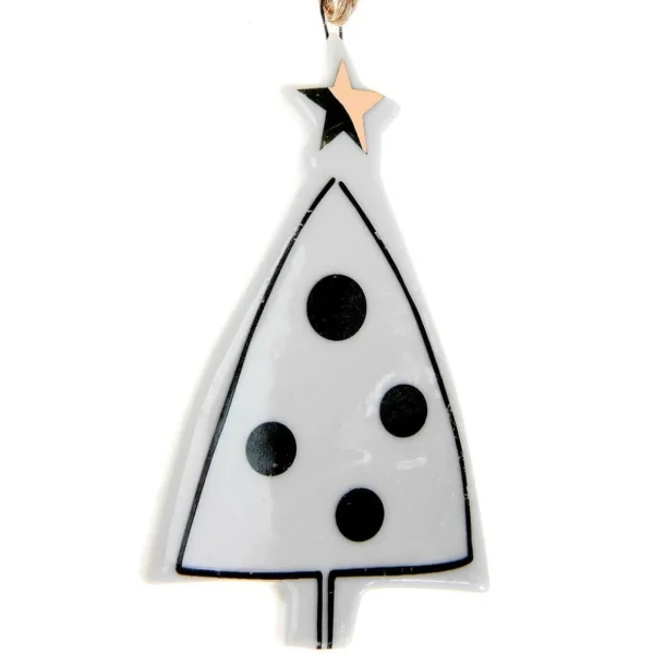 Weihnachtsfiguren^DecoWoerner WeihnachtsanhängerTannen, 3 Stück weiß
