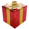 Weihnachtsfiguren^DecoWoerner Weihnachtsgeschenk 20 Cm Mit Goldener Schleife rot