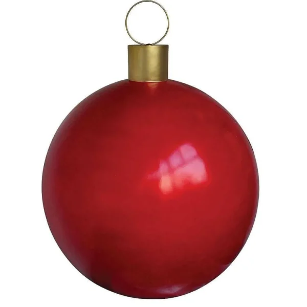 Xxl Weihnachtsdeko^DecoWoerner Weihnachtskugel, 120 Cm Ø, rot