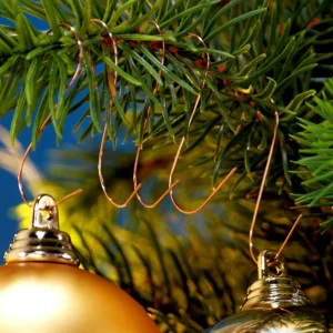 Weihnachtskugeln^DecoWoerner Weihnachtskugel Aufhänger Kupfer, 100 Stück braun