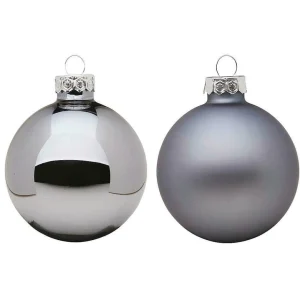 Weihnachtskugeln^DecoWoerner Weihnachtskugel Aus Glas 6 Cm, Steinblau, 10 Stück mehrfarbig