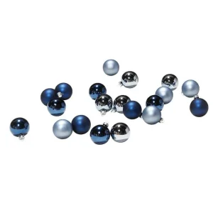 Weihnachtskugeln^DecoWoerner Weihnachtskugel Aus Glas 6 Cm, Steinblau, 10 Stück mehrfarbig