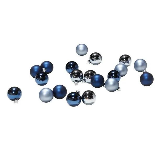 Weihnachtskugeln^DecoWoerner Weihnachtskugel Aus Glas 6 Cm, Steinblau, 10 Stück mehrfarbig