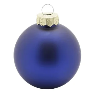 Weihnachtskugeln^DecoWoerner Weihnachtskugel Aus Glas Mit 3 Verschiedenen Oberflächen Dunkel blau