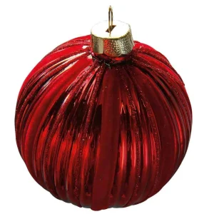 Weihnachtskugeln^DecoWoerner Weihnachtskugel Velvet , 8 Cm, 2 Stück rot