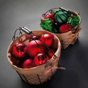 Weihnachtskugeln^DecoWoerner Weihnachtskugel Velvet , 8 Cm, 2 Stück rot