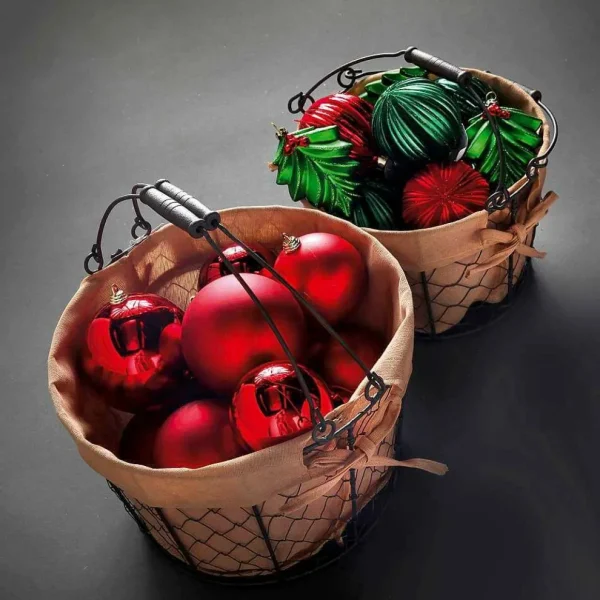 Weihnachtskugeln^DecoWoerner Weihnachtskugel Velvet , 8 Cm, 2 Stück rot