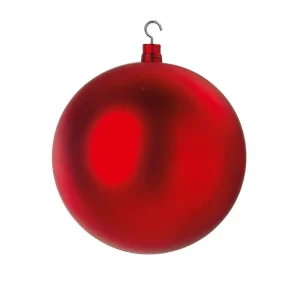 Weihnachtskugeln^DecoWoerner Weihnachtskugel XXL Matt, 40 Cm rot